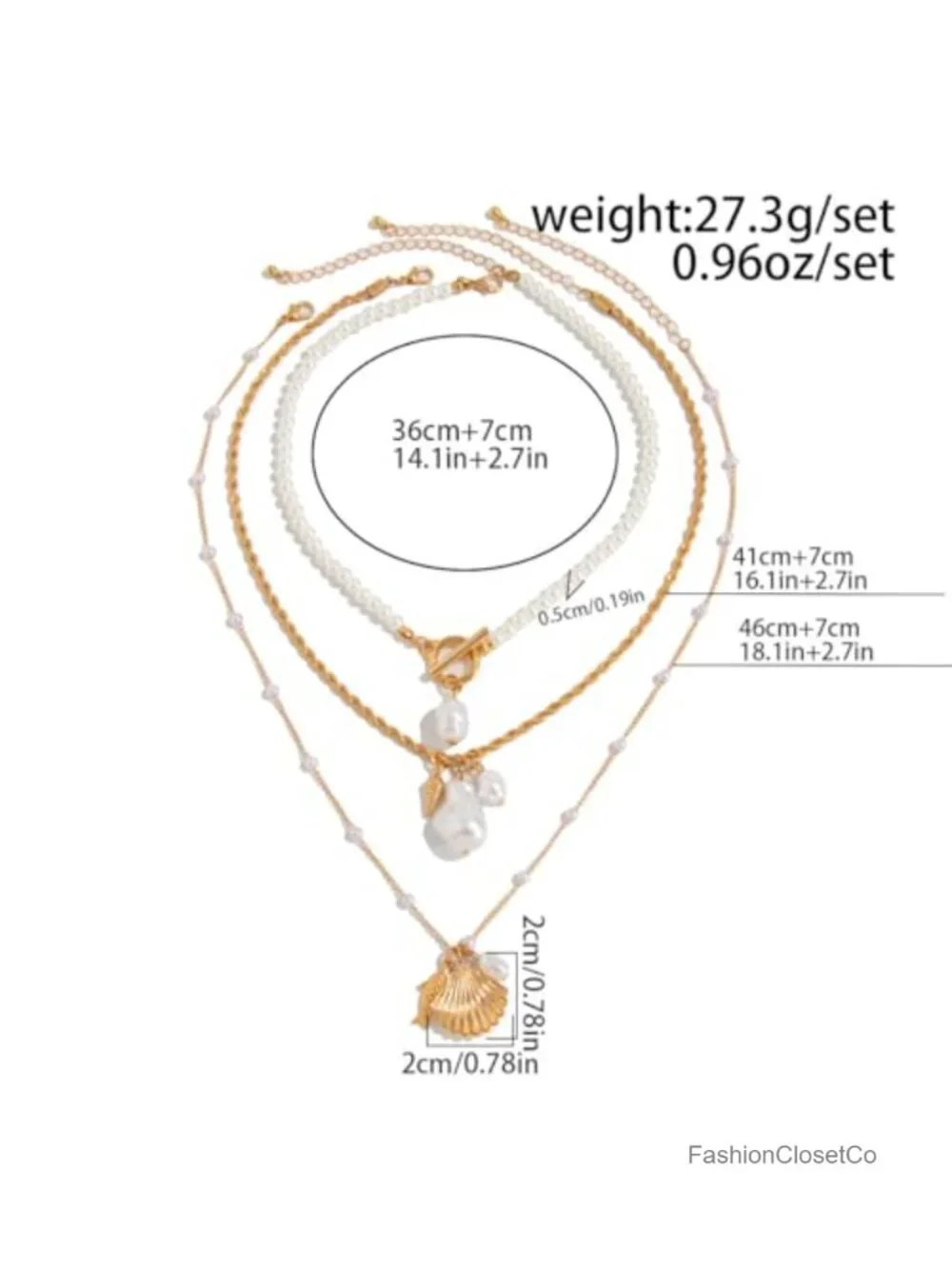 Seashell Necklace Beach Jewelry for Women Starfish Fish Boho Pearl Choker